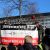 Brutale Ängste und Panik satirisch aufgespießt. Die PARTEI unter Einsatz ihres Lebens und ihrer Gesundheit auf der Demonstration von „Querdenken“ am 7. November in Leipzig. Foto: Die PARTEI Leipzig