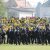 Polizei vor dem Lok-Fanblock, Spielunterbrechung. Foto: LZ